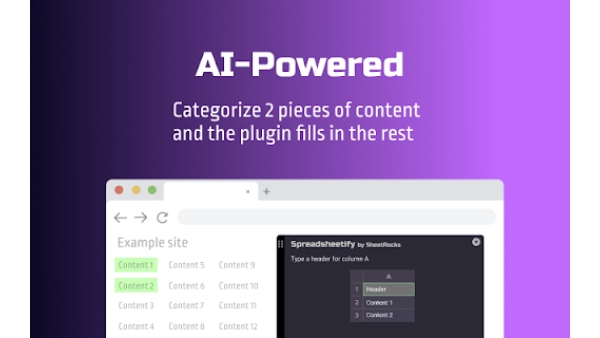 Spreadsheetify - Chrome Extension