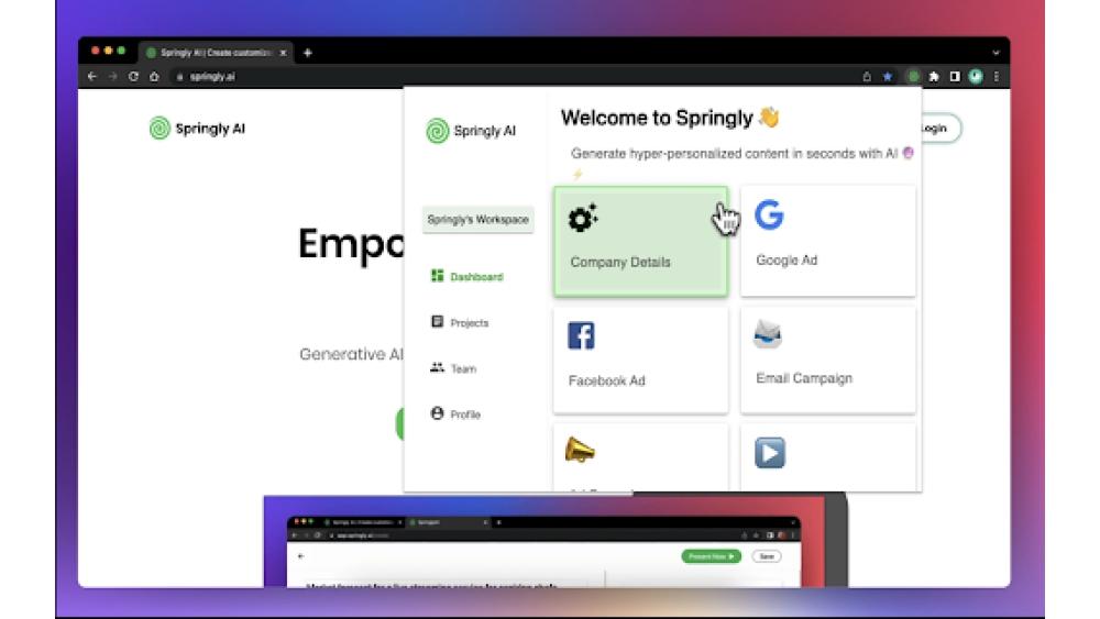 Springly AI - Chrome Extension