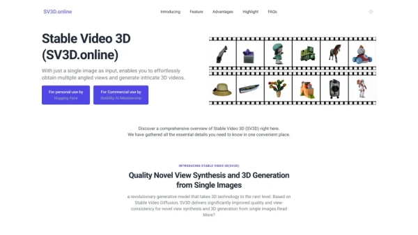Stable Video 3D (SV3D)