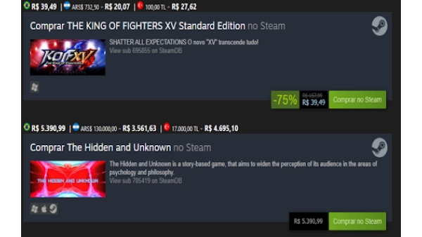 Steam Link Price Checker - Chrome Extension