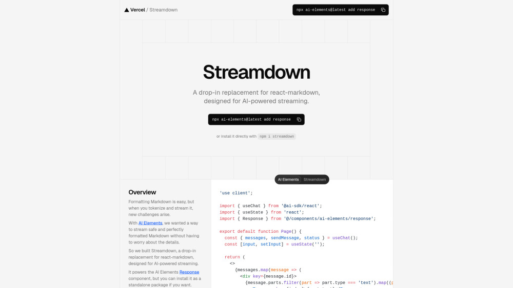 Streamdown