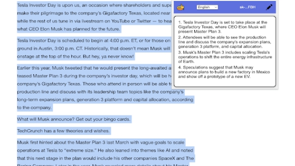 SummarizeIt - Chrome Extension