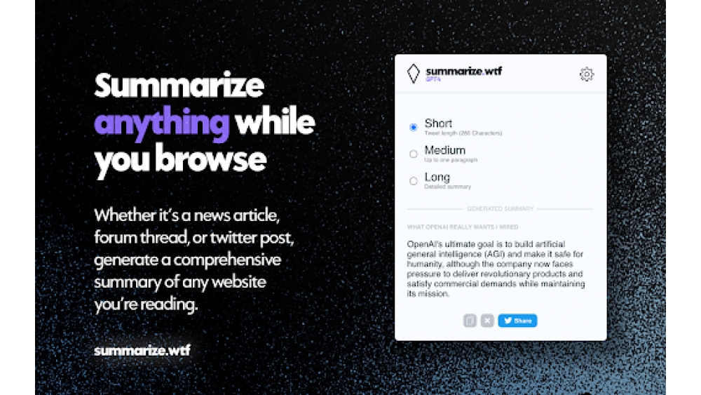 Summarize.wtf - Chrome Extension