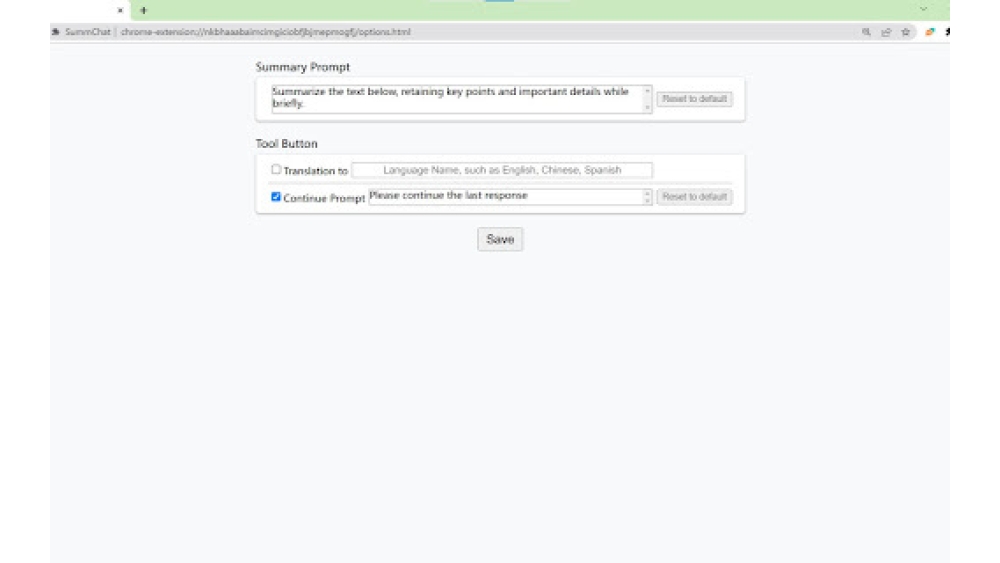 SummChat - Chrome Extension