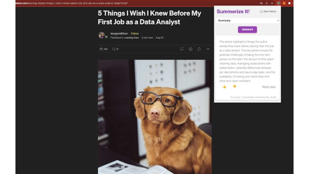 Summerize.ai - Chrome Extension