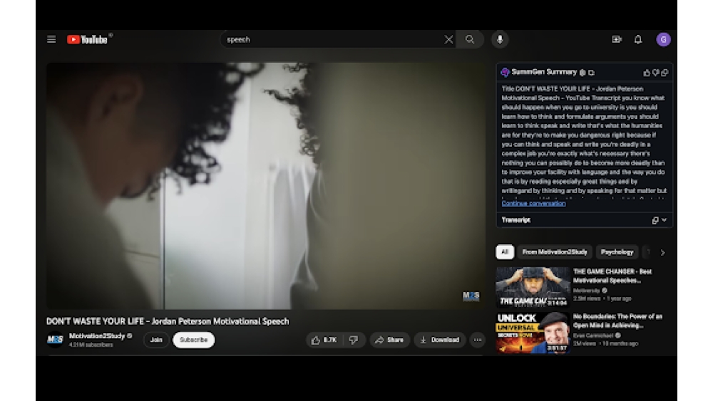 SummGen - Chrome Extension