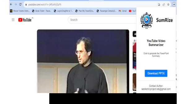 SumRize - YouTube Video Summarizer & PPT Generator - Chrome Extension