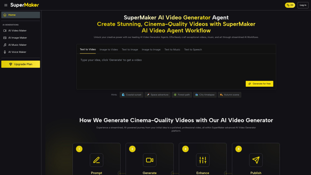 SuperMaker AI Video Generator