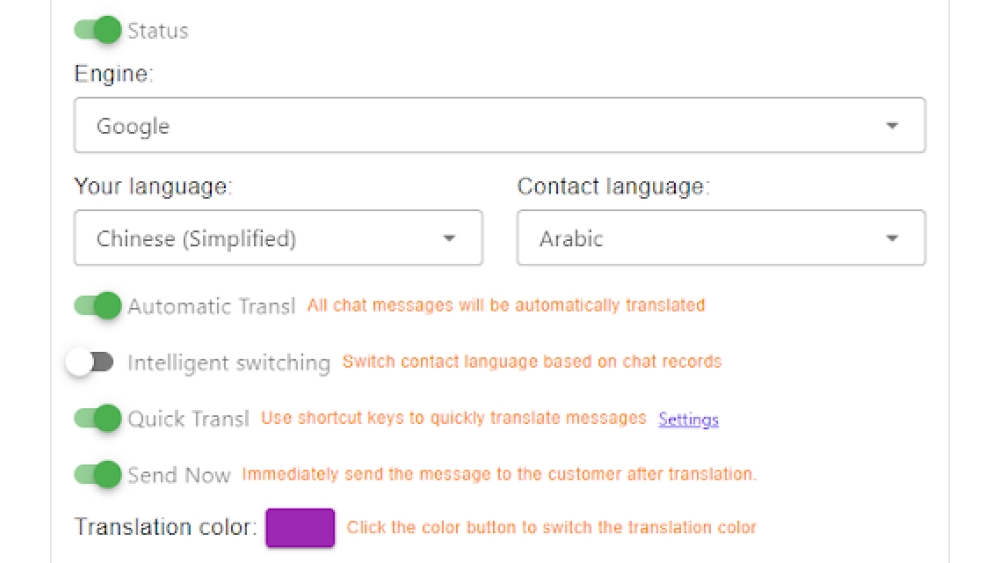 Supporting dual translation engines - Chrome Extension