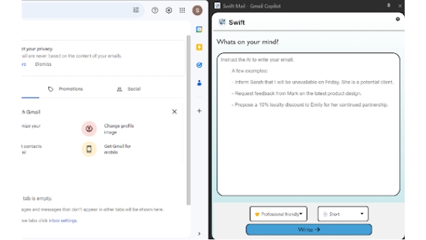 Swift Mail - Chrome Extension