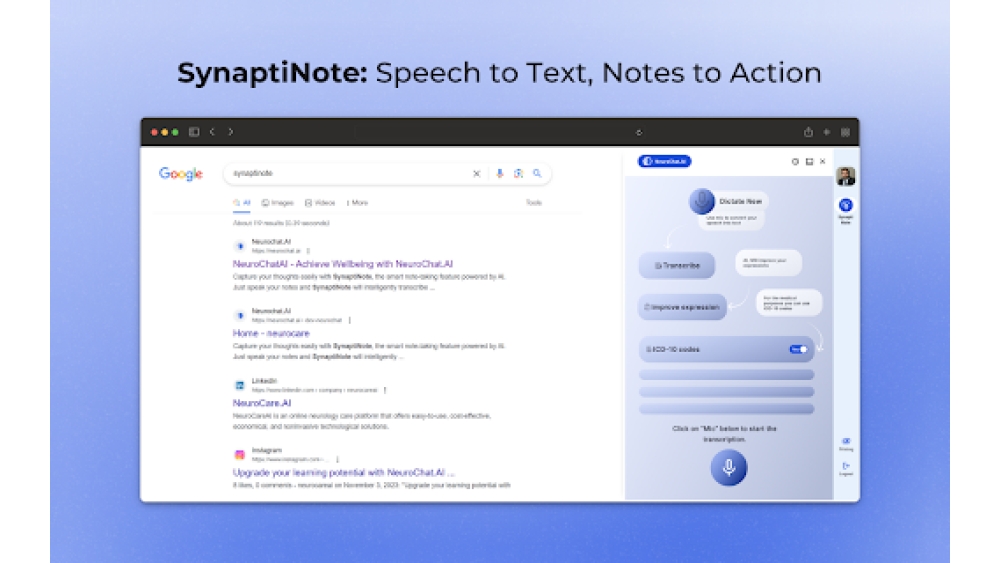 SynaptiNote - Chrome Extension