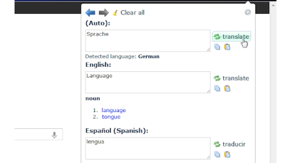 Synchronous Translator - Chrome Extension