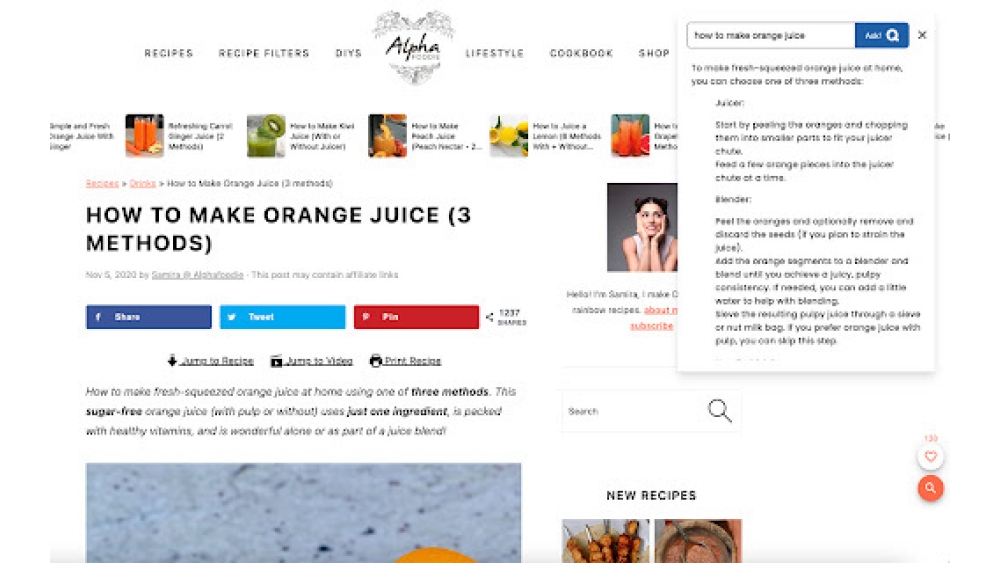 Synopse - Chrome Extension