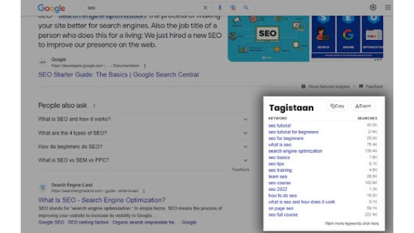 Tagistaan - Chrome Extension