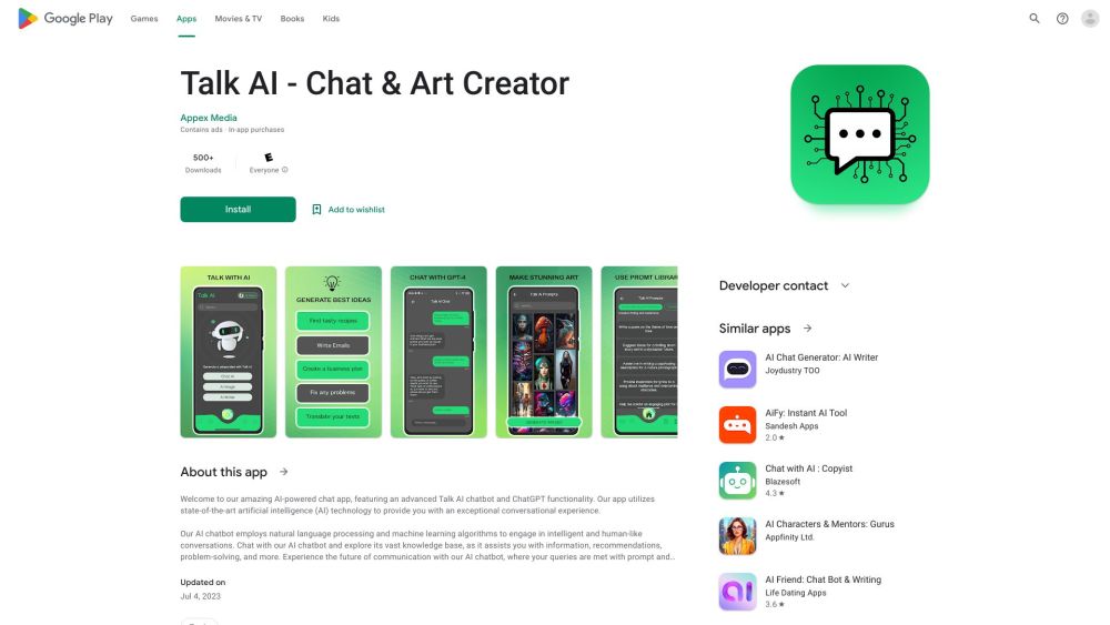Talk AI - Chat & Art Assistant