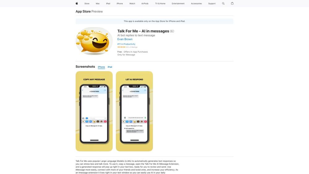 Talk For Me - AI in messages