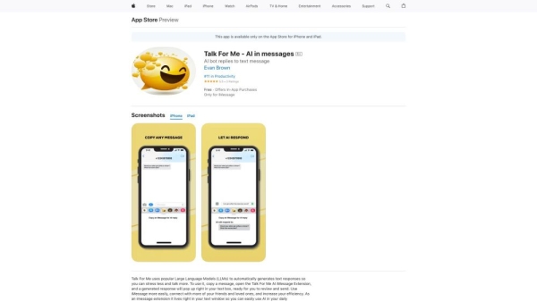Talk For Me - AI in messages