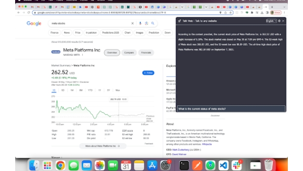 Talk Web - Chrome Extension