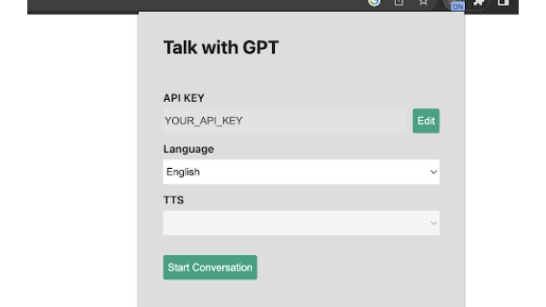 Talk-with-GPT - Chrome Extension