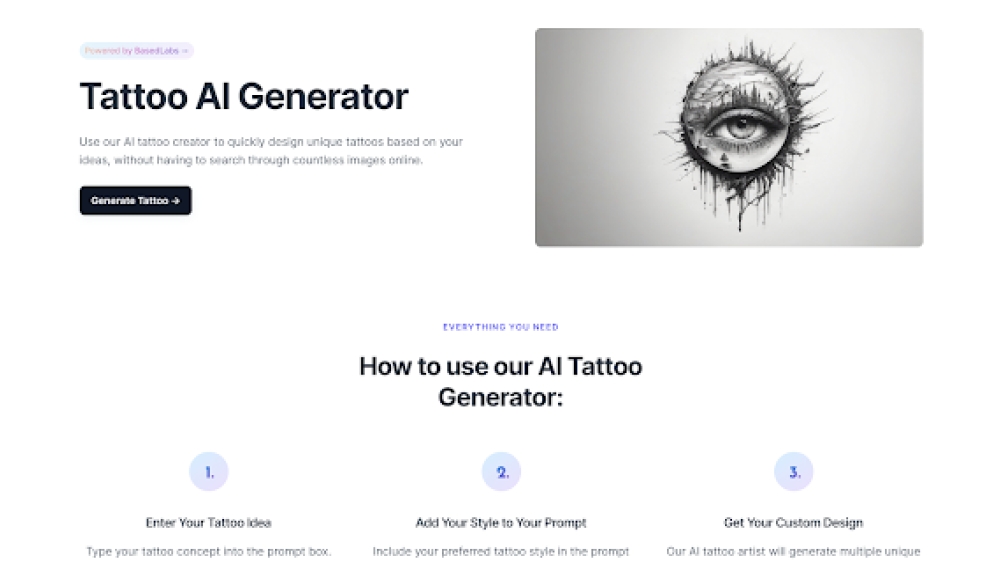 Tattoo AI Generator - Chrome Extension