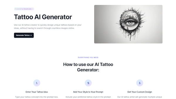 Tattoo AI Generator - Chrome Extension