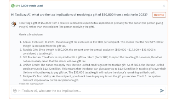 TaxBuzz Ai - Chrome Extension