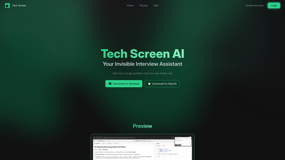 Tech Screen