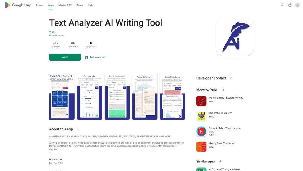 Text Analyzer AI Writing Tool