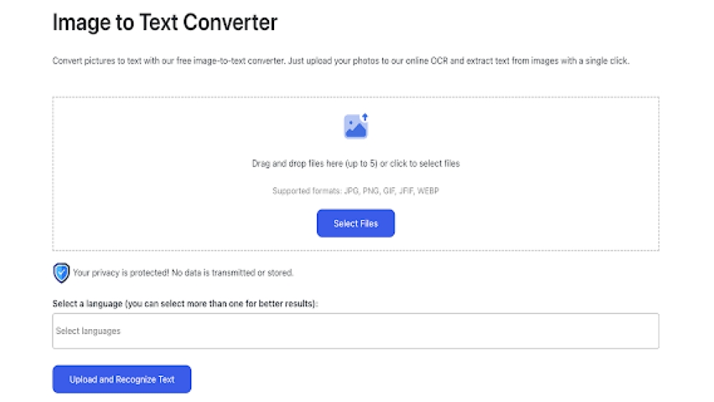 Text from Picture - Chrome Extension