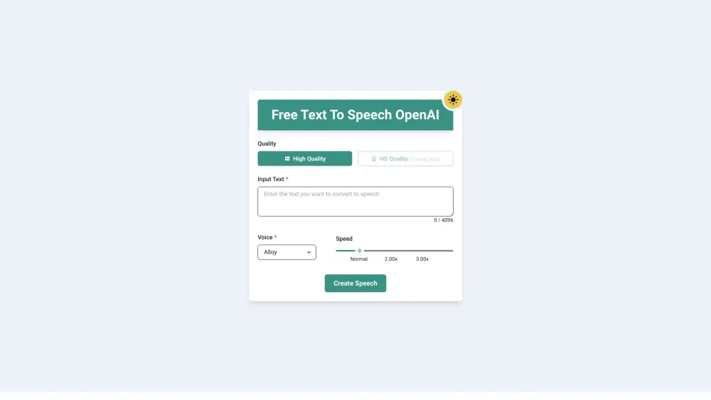 Text To Speech OpenAI