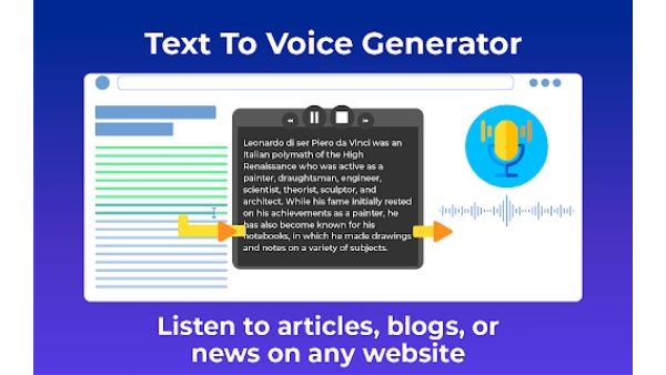 Text to Voice Generator - Chrome Extension