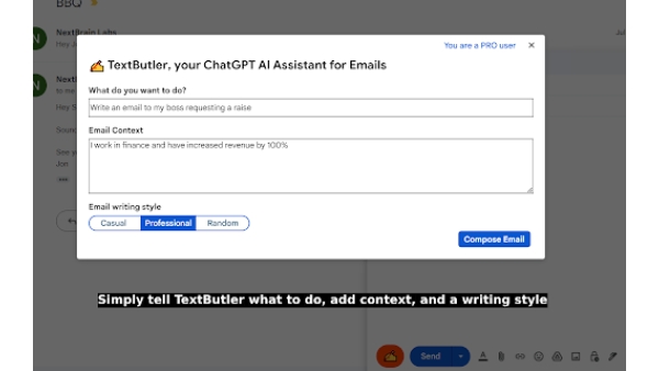 TextButler - Chrome Extension