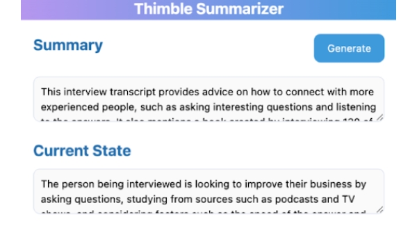 Thimble AI - Chrome Extension