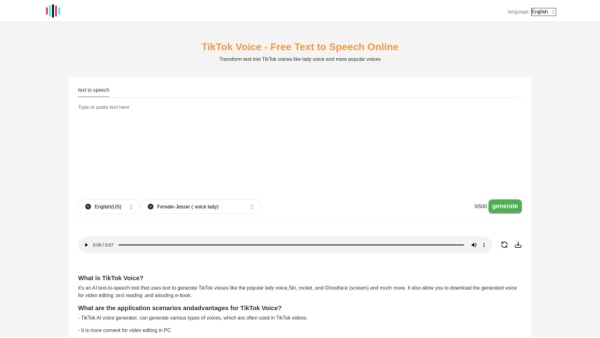 TikTok Voice Generator