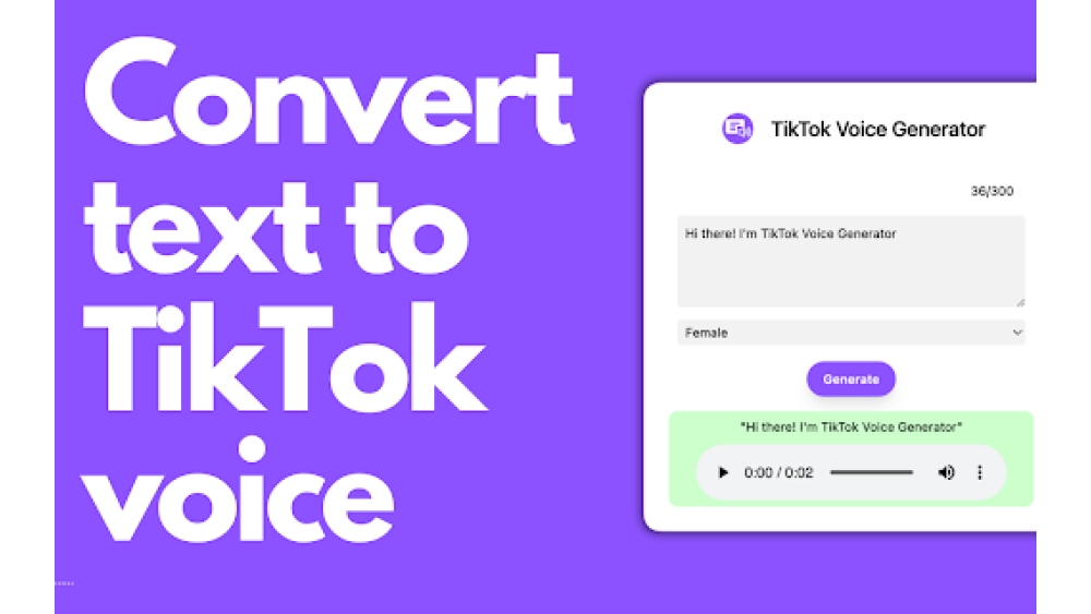 Tiktok Voice Generator Chrome Extension - Chrome Extension