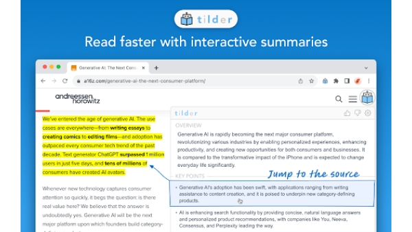 Tilder - Chrome Extension