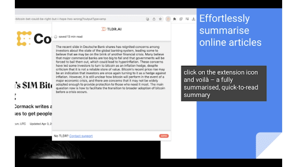 TLDR.AI - Chrome Extension