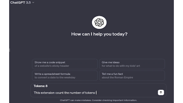 Token Counter for ChatGPT - Chrome Extension