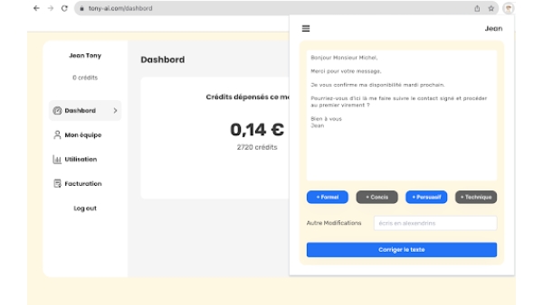 Tony AI - Chrome Extension