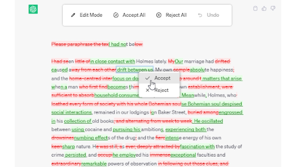 Track Change GPT - Chrome Extension