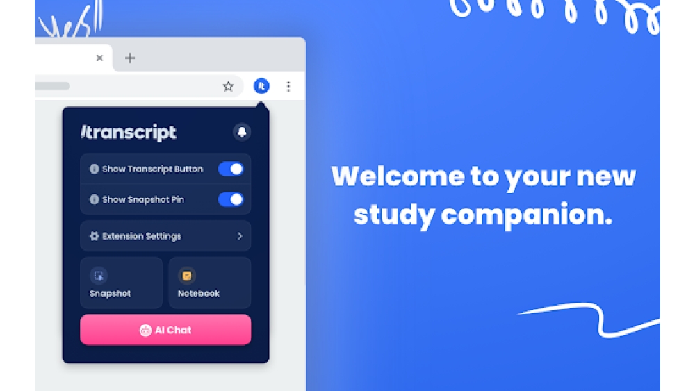 Transcript - Chrome Extension