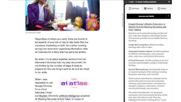 T.read - Chrome Extension