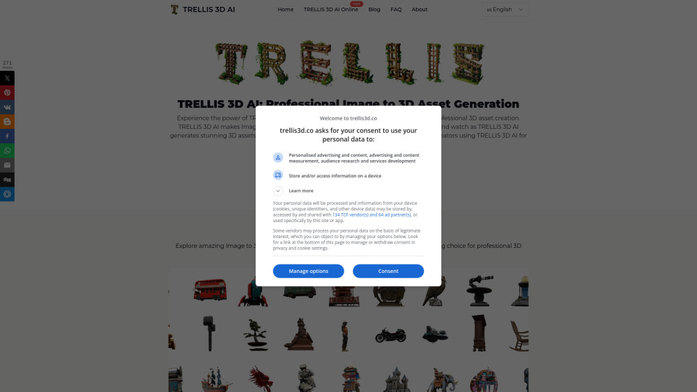 TRELLIS 3D AI