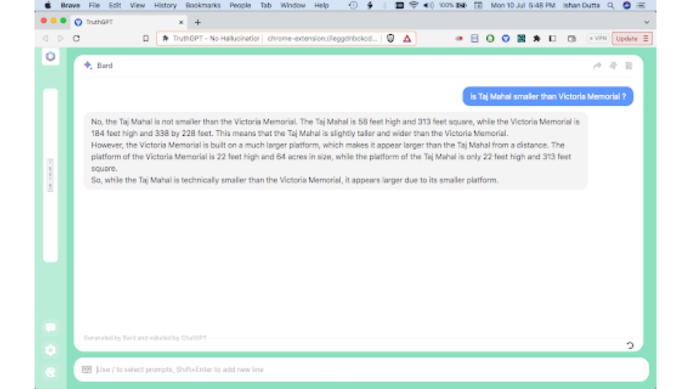 TruthGPT - Chrome Extension
