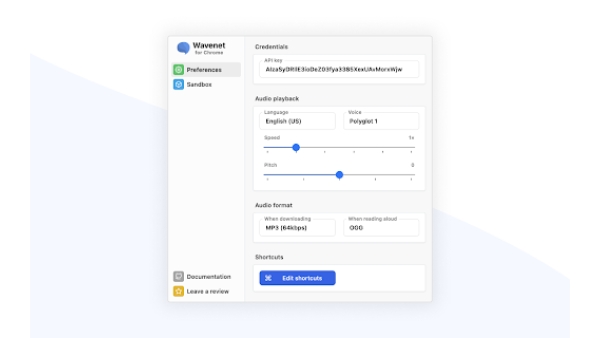 TTS Extension - Chrome Extension