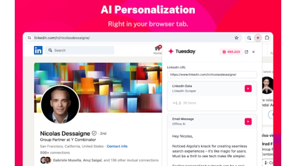 Tuesday - Chrome Extension