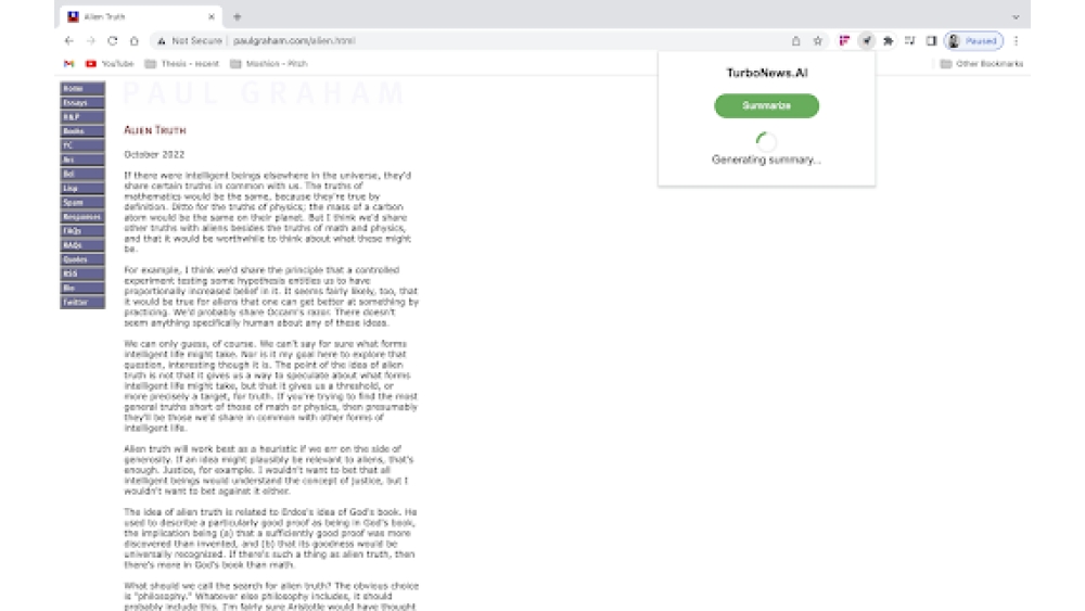 TurboNews.AI - Chrome Extension