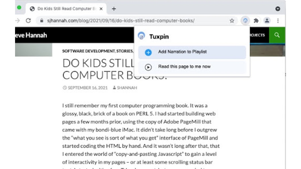 Tuxpin - Chrome Extension