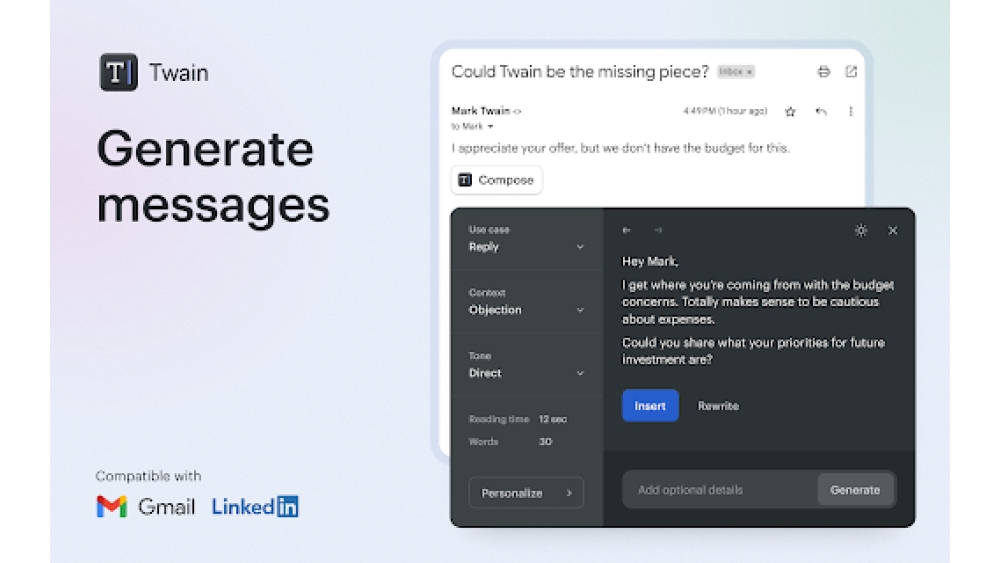 Twain - Chrome Extension