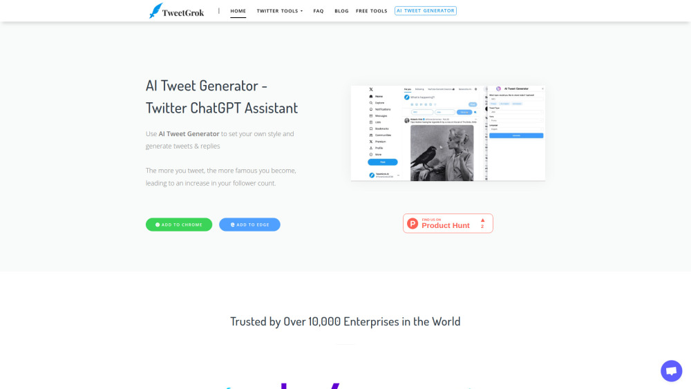 TweetGrok - Twitter Creation and Growth Assistant